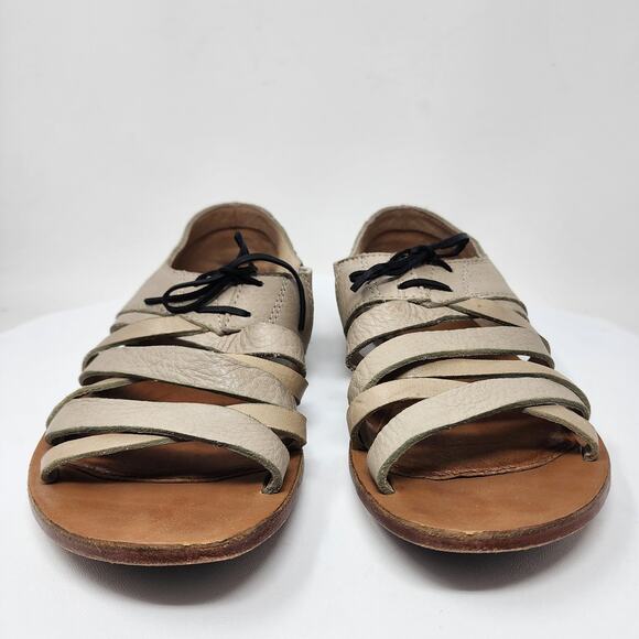 Sorel Lake Shore Sandals Women 11 Strappy Fisherman Taupe Leather NL-1950-160 - Picture 4 of 11